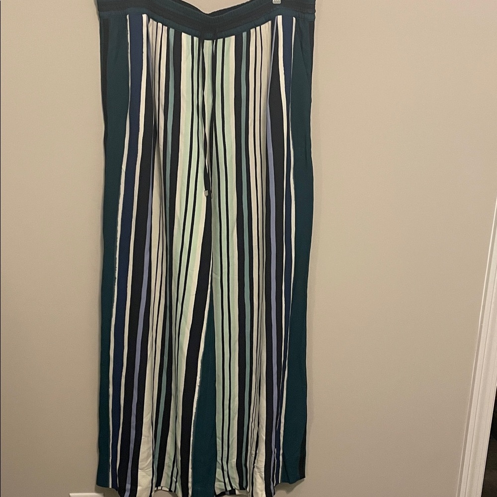 Lafayette 148 New York Multicolor Striped Wide Leg Pants